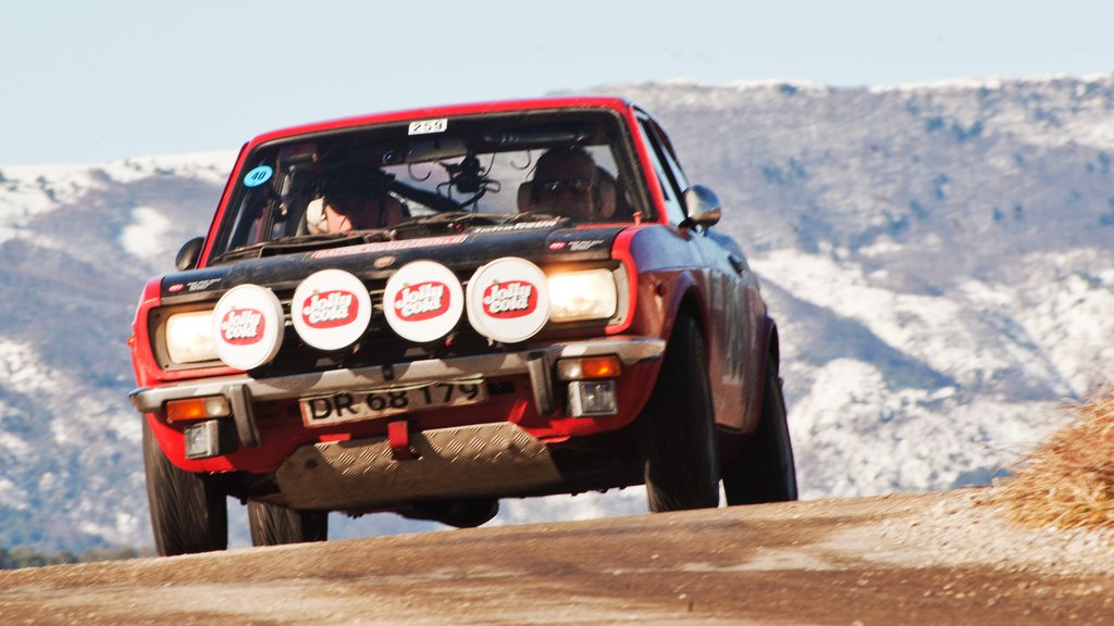 Lars Hindsgaul og Arne Pagh har nået et af de mange bjerg pas i Provence
(Foto: Viggo Johansen, rallypics.dk)
